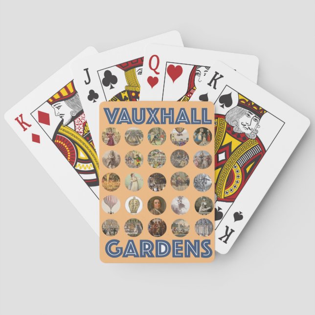 Baraja De Cartas Juego de póquer Vauxhall Gardens (Reverso)