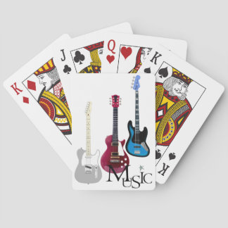 Baraja De Cartas Juego de tarjeta “Guitarras y de Music "
