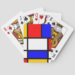 Baraja De Cartas Juego de tarjeta Mondrian