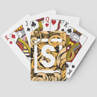 Baraja De Cartas Juego de tarjetas Ornate monogramadas