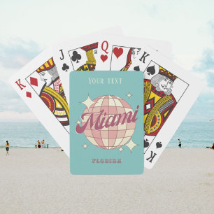 Baraja De Cartas juego de vacaciones en la playa de la ciudad de Mi