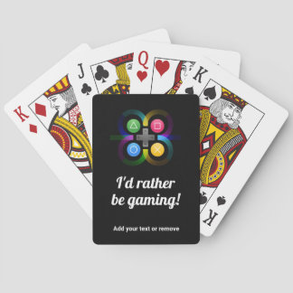 Baraja De Cartas Juego de video divertido: Prefiero jugar, escribir