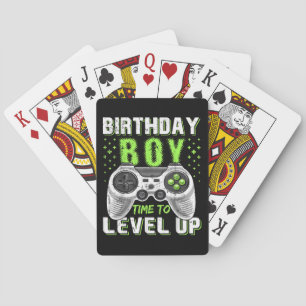 Baraja De Cartas Juego de video Level Up Birday Boy