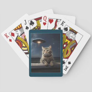 Baraja De Cartas Juego divertidísimo de gato Selfie OVNI Jugando ta