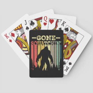 Baraja De Cartas Juego Divertido Familiar Bigfoot se Fue a Buscar a