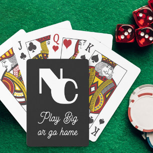 Baraja De Cartas Juego Grande o Vete a Casa Moderno Monogramado