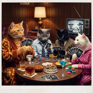 Baraja De Cartas Juego Personalizado Le Chat d'Argent Noire Persona