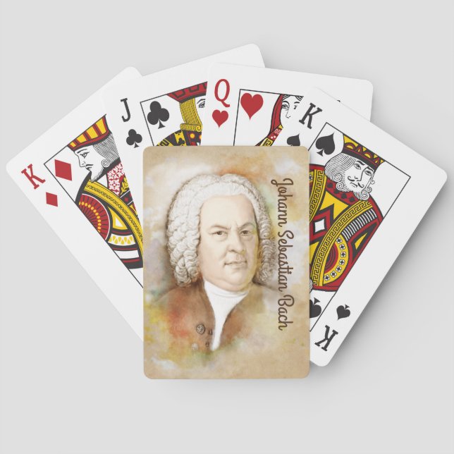 Baraja De Cartas Juegos con Johann Sebastian Bach (Reverso)