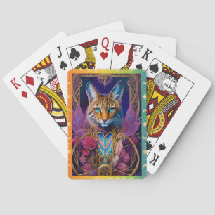 Baraja De Cartas Juegos de arte Majestic Lynx Animales espirituales