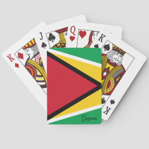 Baraja De Cartas Juegos de Bandera de Guyana, tarjetas de juego de