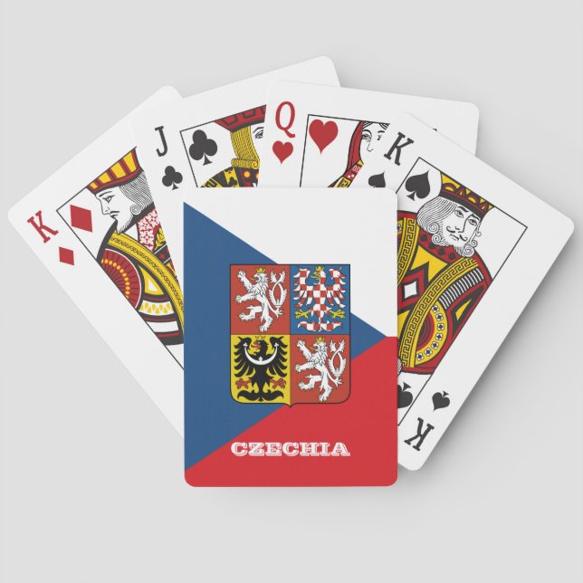 Baraja De Cartas Juegos de la Bandera Checa, tarjetas de juego de l (Reverso)