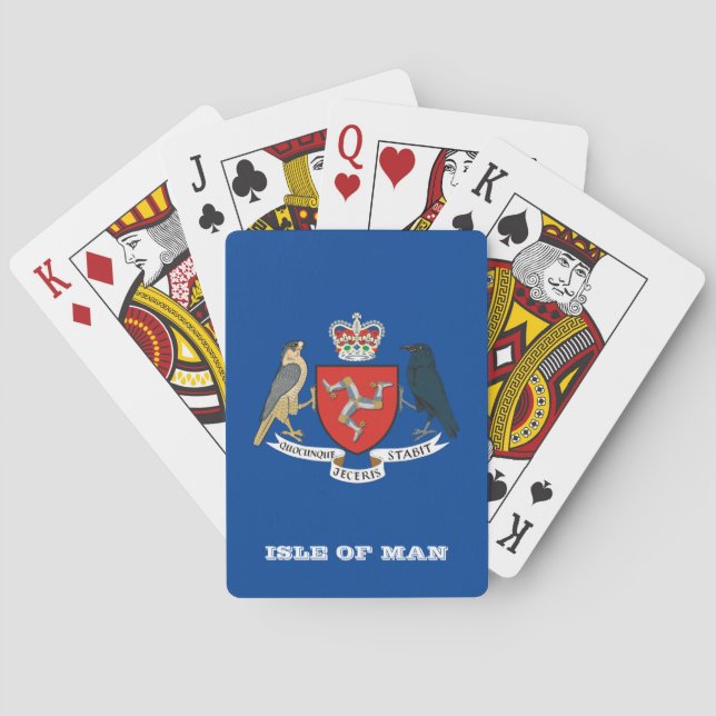 Baraja De Cartas Juegos de la Bandera de la Isla de Man, tarjetas d (Reverso)