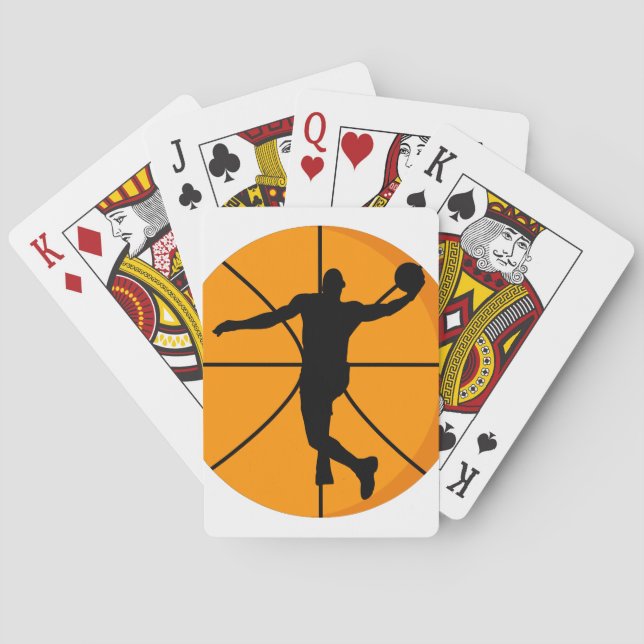 Baraja De Cartas Jugador de baloncesto. (Reverso)