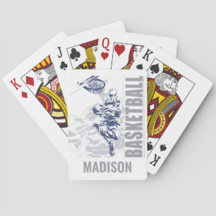 Baraja De Cartas Jugador de baloncesto con nombre personalizado