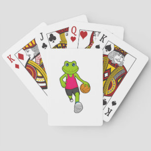 Baraja De Cartas Jugador de baloncesto de rana Baloncesto