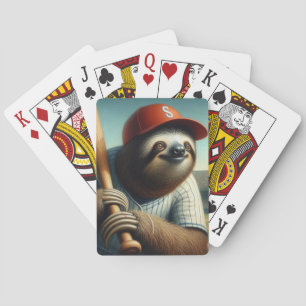 Baraja De Cartas Jugador de béisbol perezoso