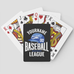 Baraja De Cartas Jugador de béisbol personalizado NOMBRE Equipo Cha