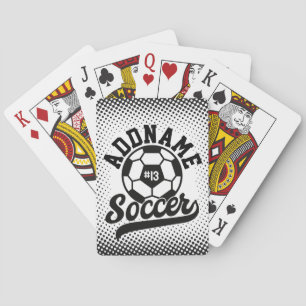 Baraja De Cartas Jugador de fútbol AÑADIR NOMBRE Equipo de fútbol P