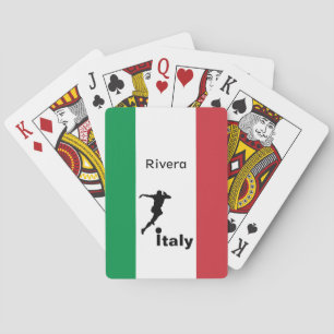 Baraja De Cartas Jugador de fútbol, personalizable italiano