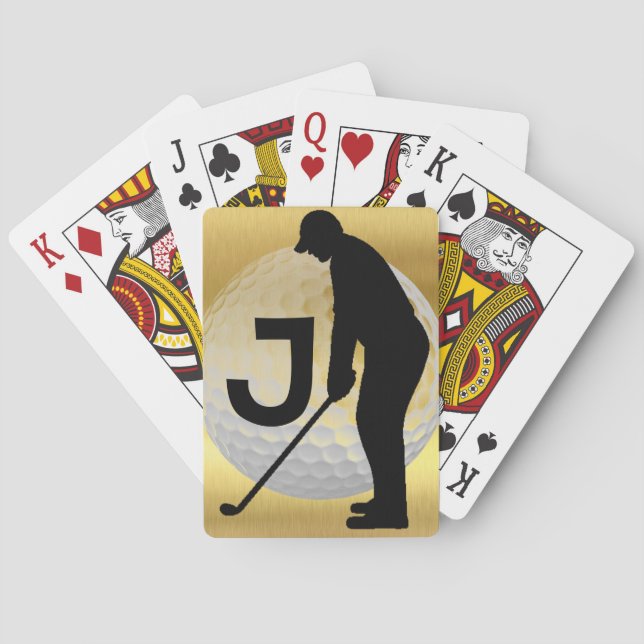 Baraja De Cartas Jugador de golf (Reverso)