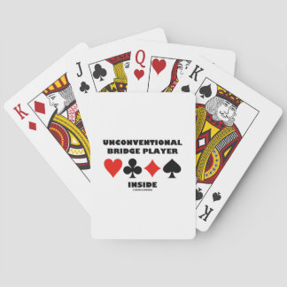 Baraja De Cartas Jugador de puente no convencional con tarjeta inte