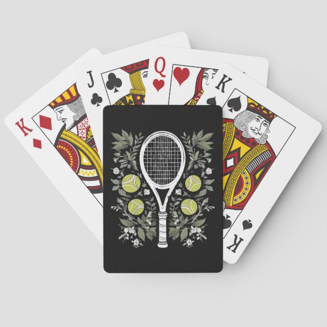 Baraja De Cartas Jugador de tenis (Reverso)