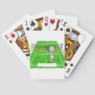 Baraja De Cartas Jugador de tenis, macho - Personalizado personaliz