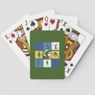 Baraja De Cartas Jugador de voleibol   Círculo de voleibol