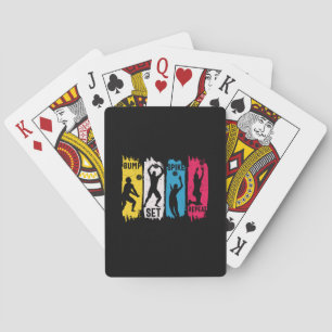 Baraja De Cartas Jugador de Voleibol Fija, Remata, Repite