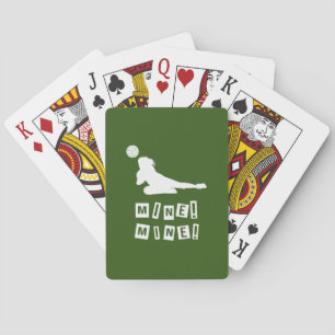 Baraja De Cartas Jugador de voleibol   Mina de voleibol