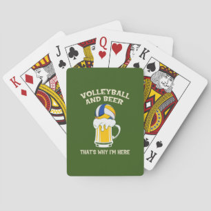 Baraja De Cartas Jugador de Voleibol   Voleibol y Cerveza