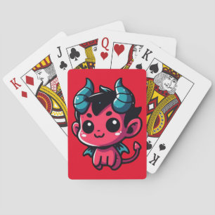 Baraja De Cartas Jugador diablo rojo - Personalizado, personaje, ro
