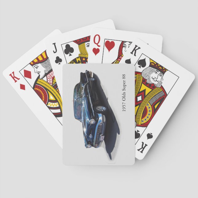 Baraja De Cartas Jugadores de 1957 Olds 88 (Reverso)