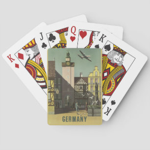 Baraja De Cartas Jugadores de ALEMANIA Vintage Travel