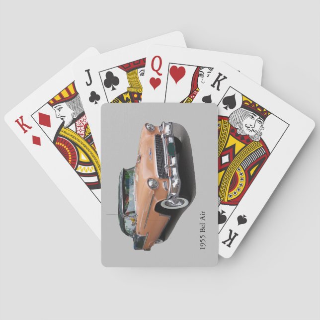 Baraja De Cartas Jugadores de Brown Bel Air de 1955 (Reverso)