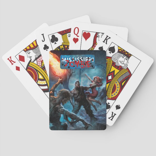 Baraja De Cartas Jugadores de diseño Mississippi Zombie V2 (Reverso)