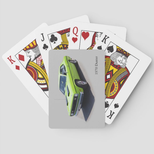 Baraja De Cartas Jugadores de Duster de 1970 (Reverso)