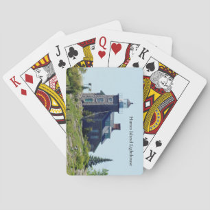 Baraja De Cartas Jugadores de Huron Island Lighthouse