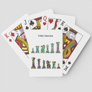 Baraja De Cartas Jugadores de juego Juego de piezas de ajedrez colo