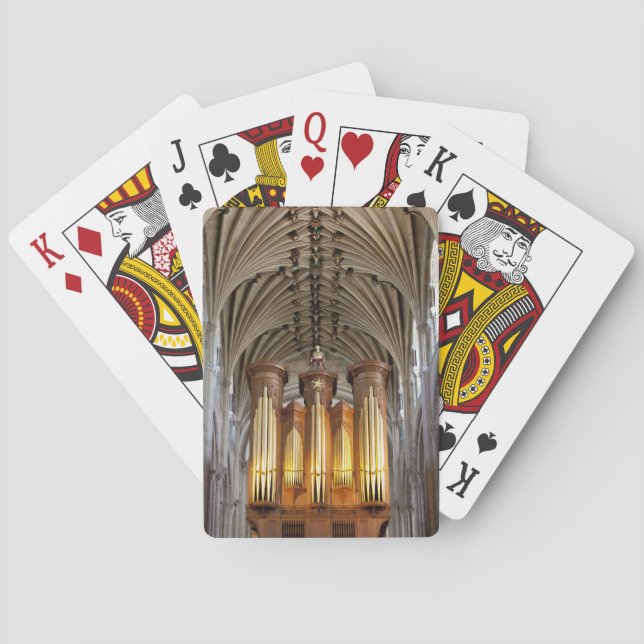Baraja De Cartas Jugadores de la catedral de Norwich (Reverso)
