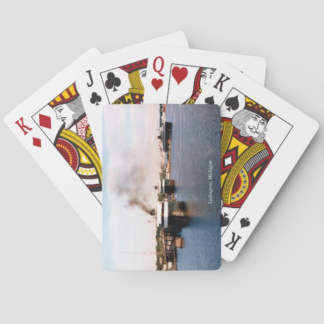 Baraja De Cartas Jugadores de Ludington Ferries (Reverso)