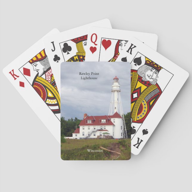 Baraja De Cartas Jugadores de Rawley Point Lighthouse (Reverso)
