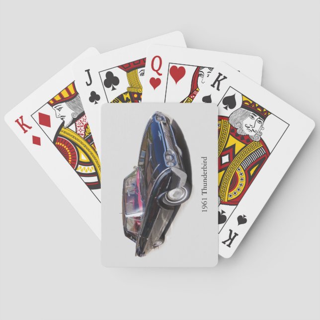 Baraja De Cartas Jugadores de Thunderbird 1961 (Reverso)