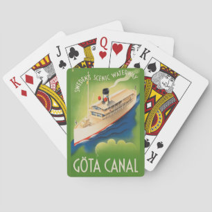 Baraja De Cartas Jugadores de Viaje de Suecia Vintage