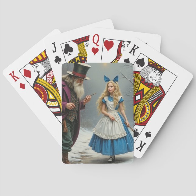 Baraja De Cartas Jugadores de Winter Alice Poker (Reverso)