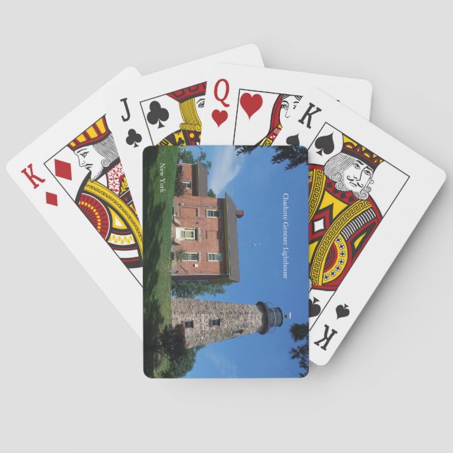 Baraja De Cartas Jugadores del Faro Charlotte Genesee (Reverso)