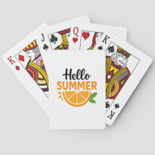 Baraja De Cartas Jugando cartas, Hola verano