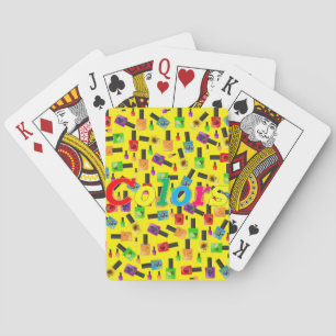 Baraja De Cartas Jugando con tarjeta Deck Salones de uñas Colores N