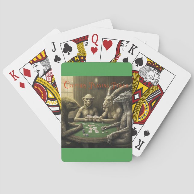 Baraja De Cartas Jugando Criptids (Reverso)