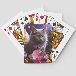 Baraja De Cartas Jugando tarjetas para el amante del gato